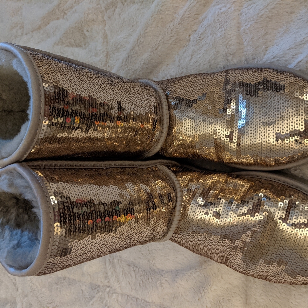 Ugg Gold Sequin Boots